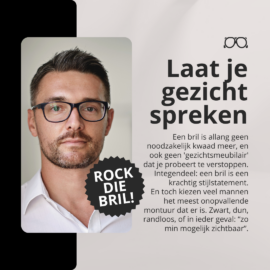 Brillen voor mannen: laat je gezicht spreken!